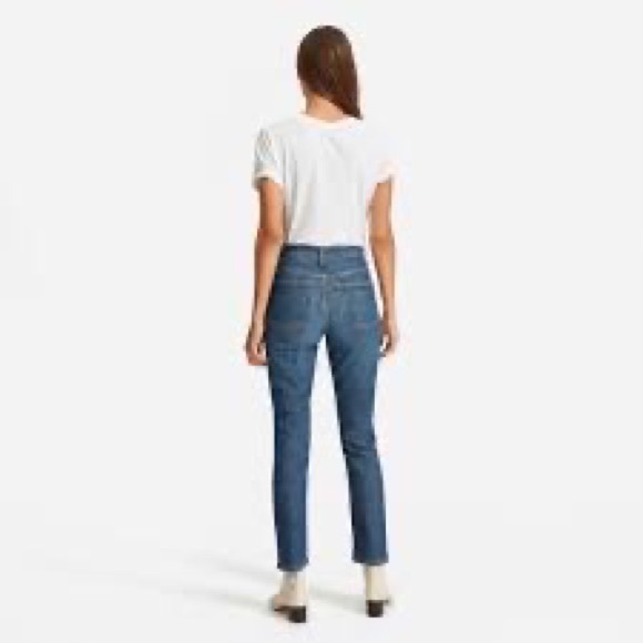 Everlane High Waist Cheeky Jean in Faded Indigo - Picture 2 of 4